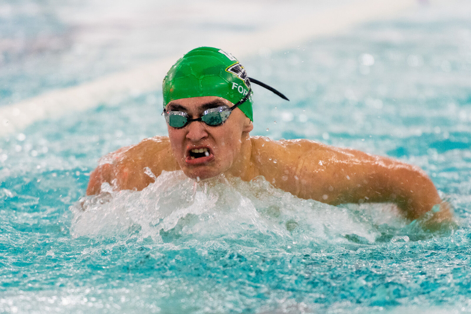 Max Forrey on swim team